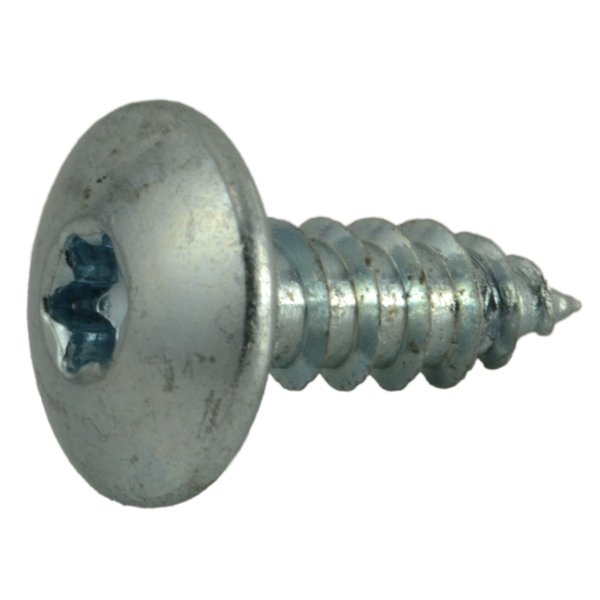 Midwest Fastener Sheet Metal Screw, #10 x 1/2 in, Zinc Plated Steel Truss Head Torx Drive, 40 PK 36983